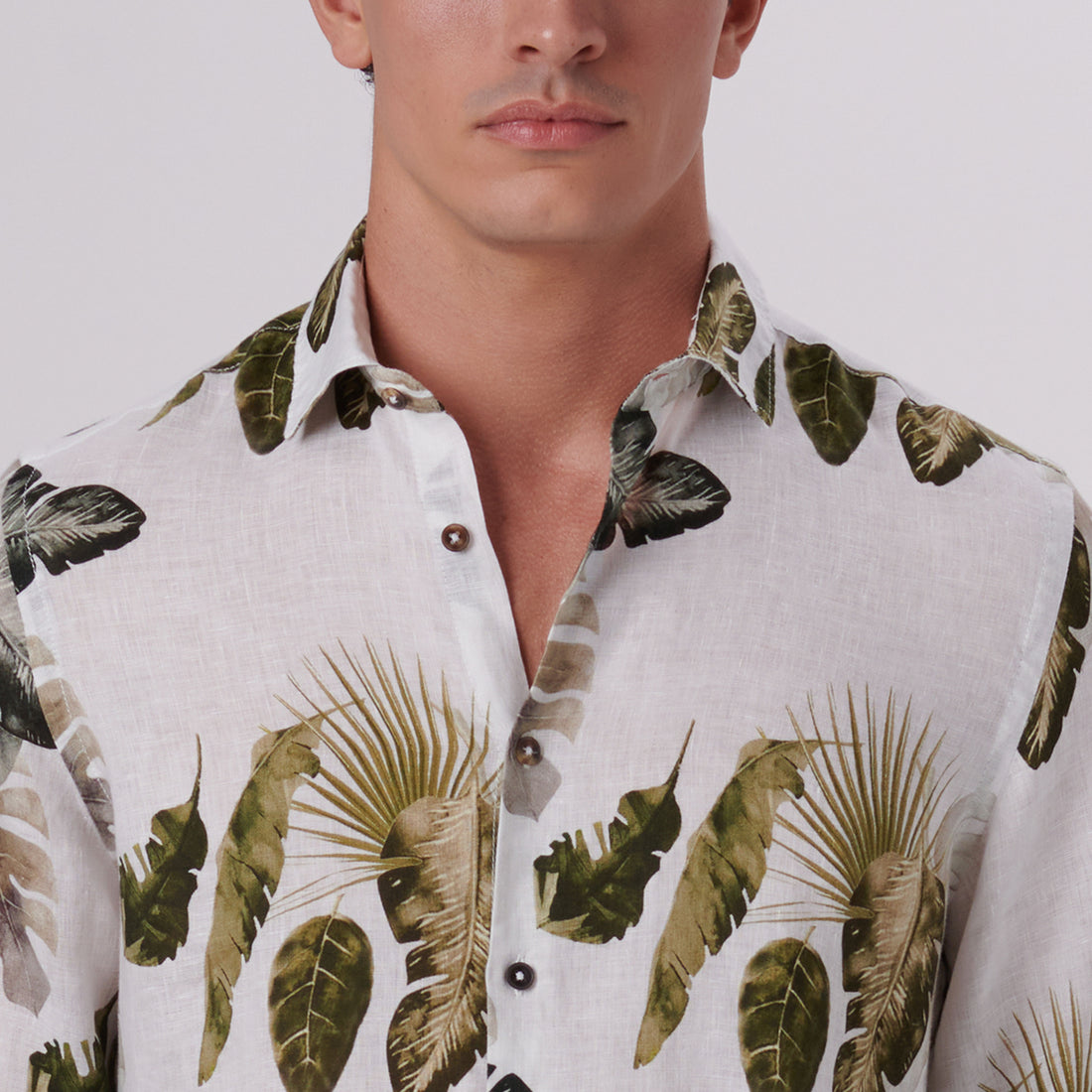 Julian Leaf Print Shirt