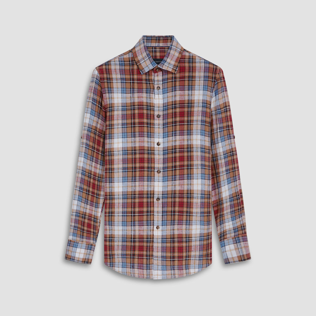 Julian Plaid Check Linen Shirt