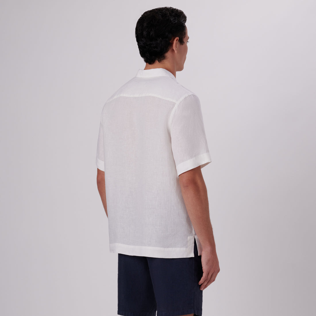 Jackson Solid Short Sleeve Linen Shirt