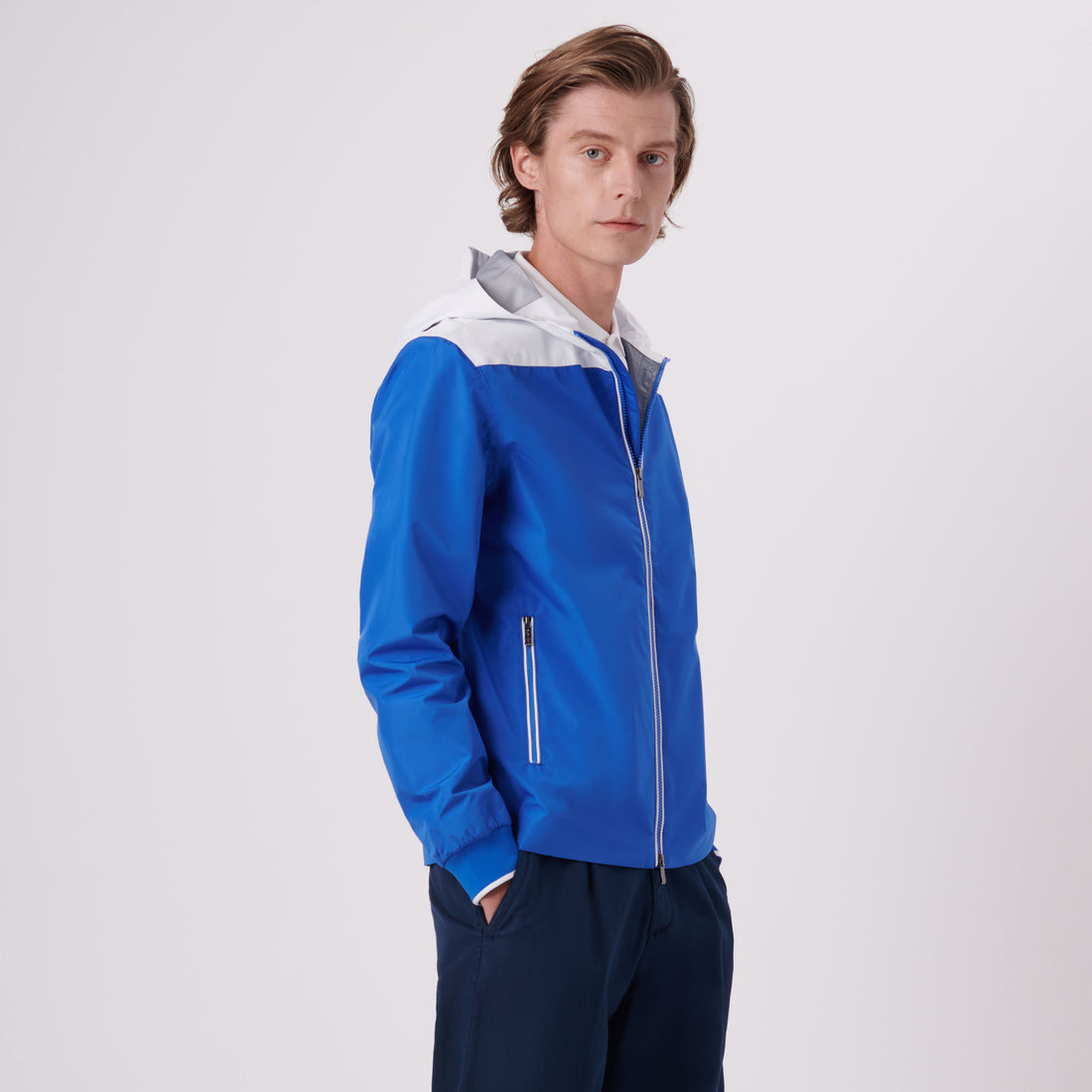 Two Tone Nylon Windbreaker