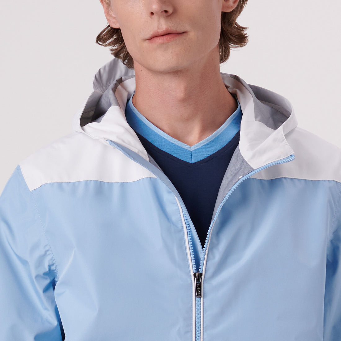 Two-Tone Nylon Windbreaker