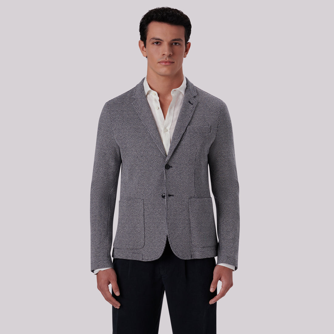 Hounds Tooth Two Button Blazer