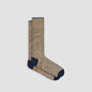 Abstract Mid-Calf Socks