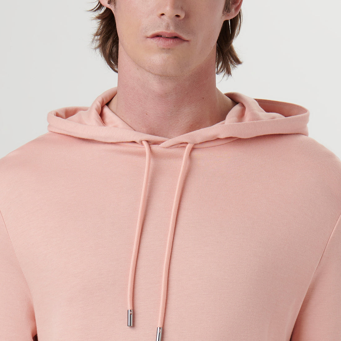 Bugatchi Performance Hoodie Dusty Pink M