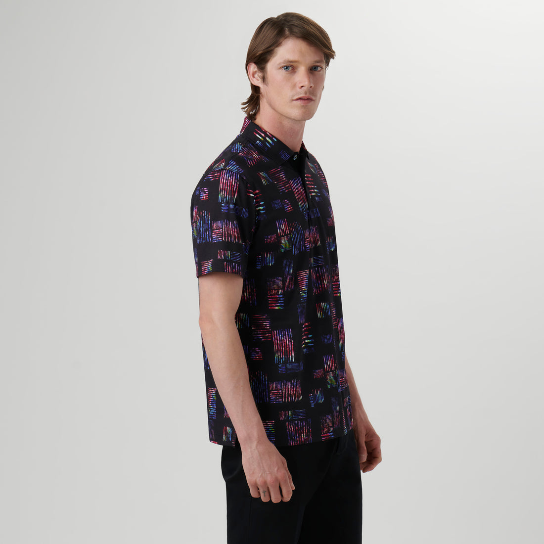 Hendrix Abstract Print Polo Shirt