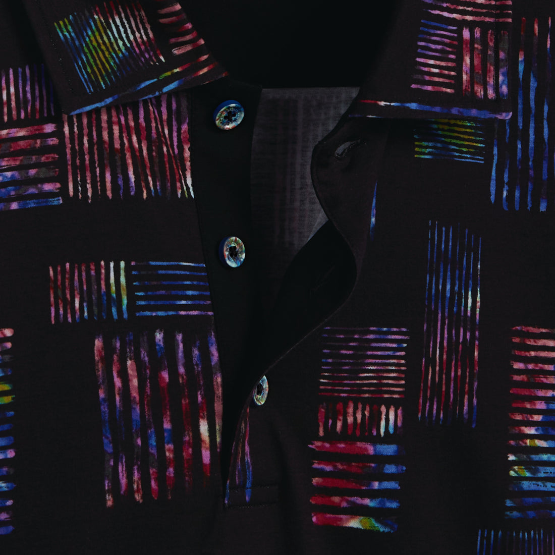 Hendrix Abstract Print Polo Shirt