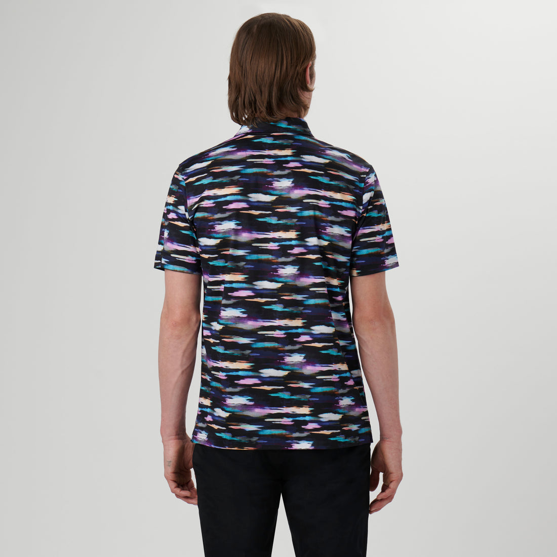 Hendrix Abstract Print Polo Shirt