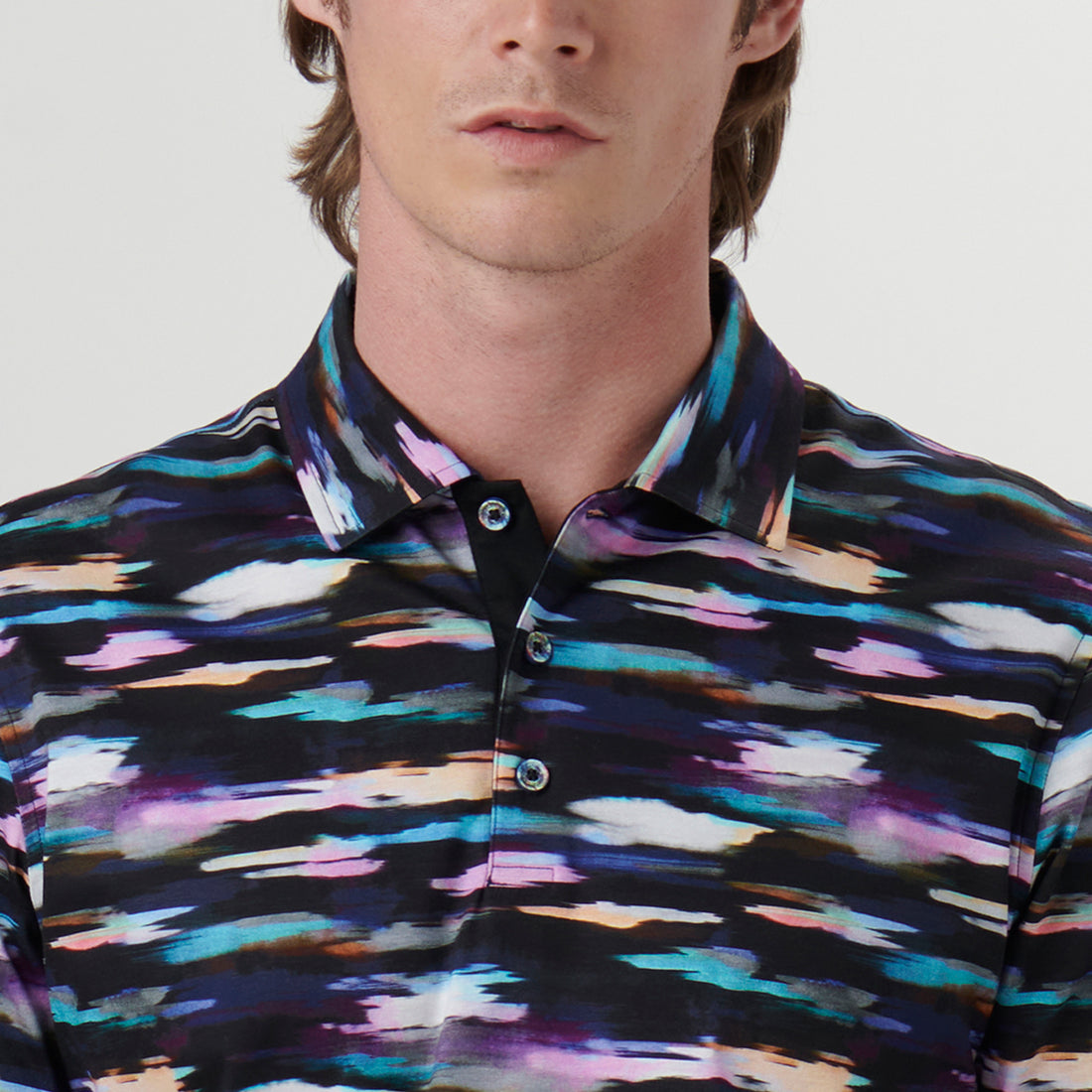 Hendrix Abstract Print Polo Shirt