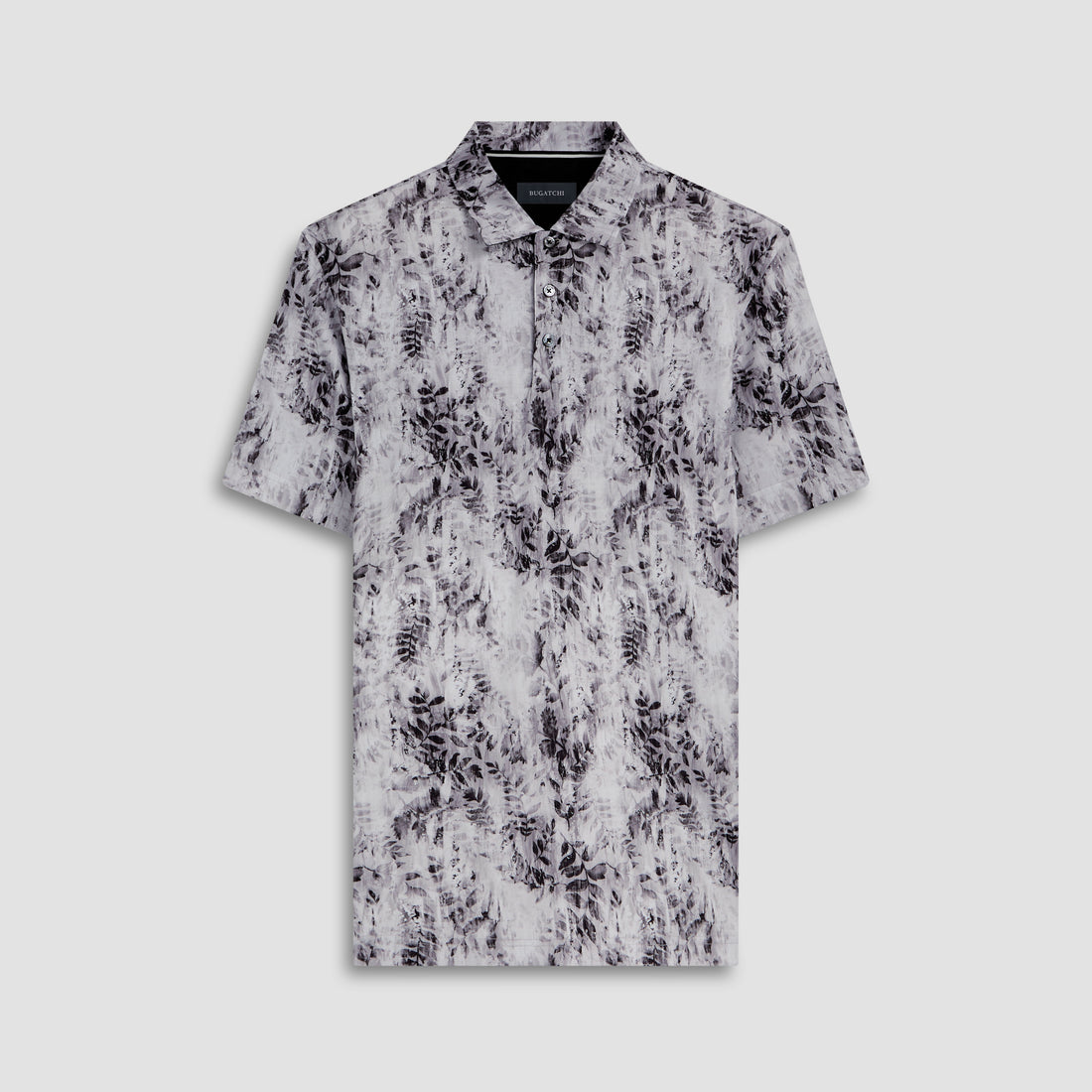 Hendrix Leaf Print Polo Shirt