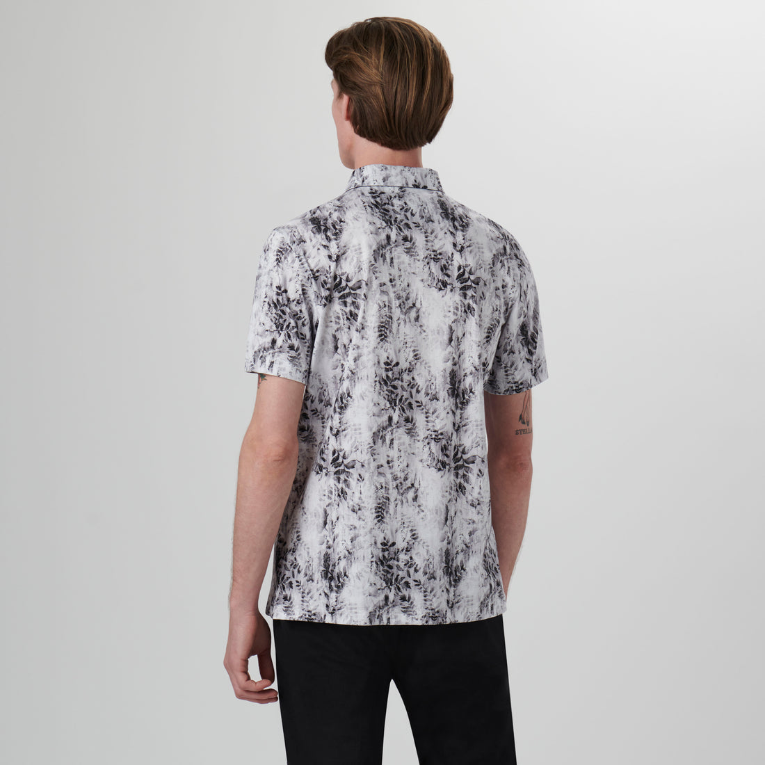 Hendrix Leaf Print Polo Shirt