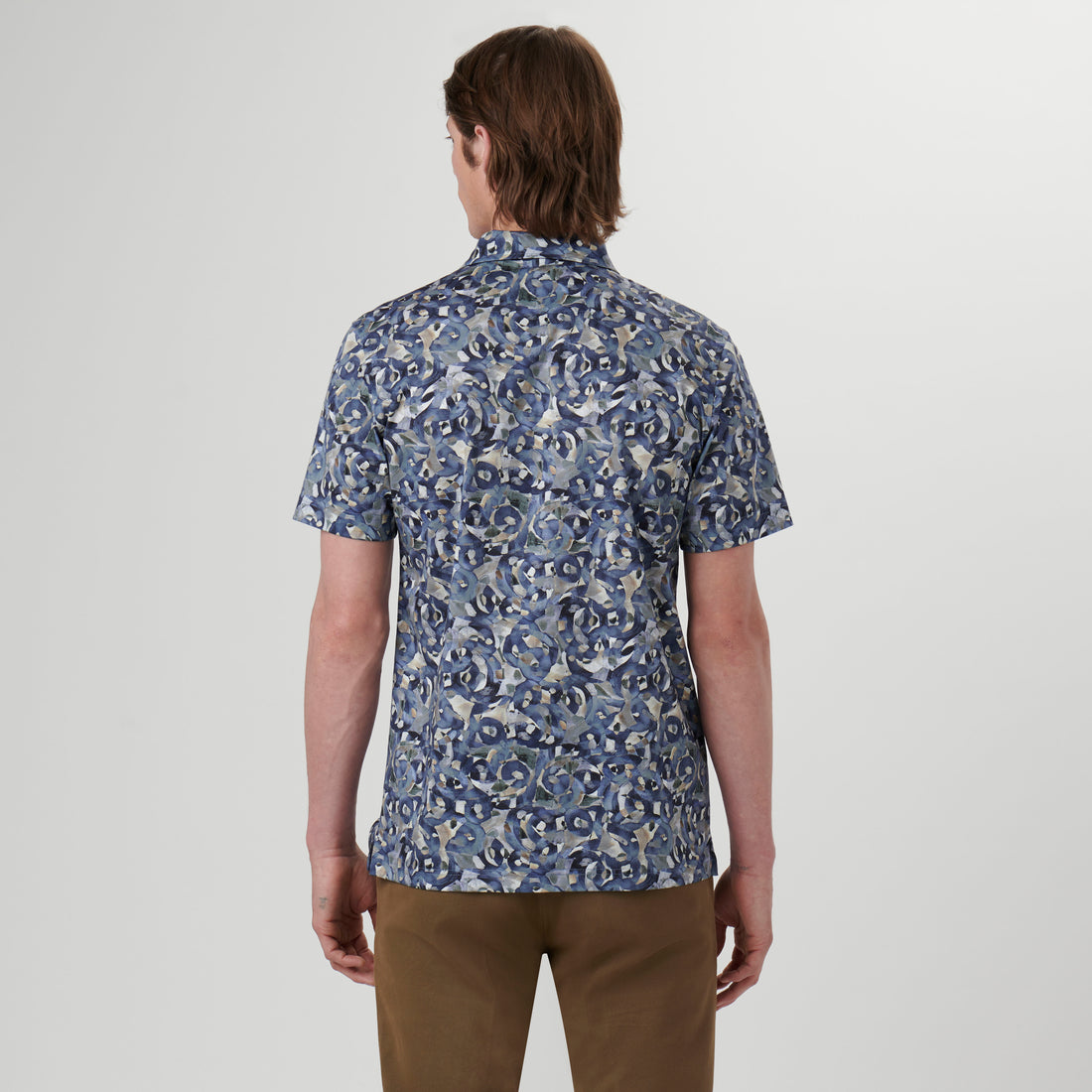 Hendrix Abstract Print Polo Shirt