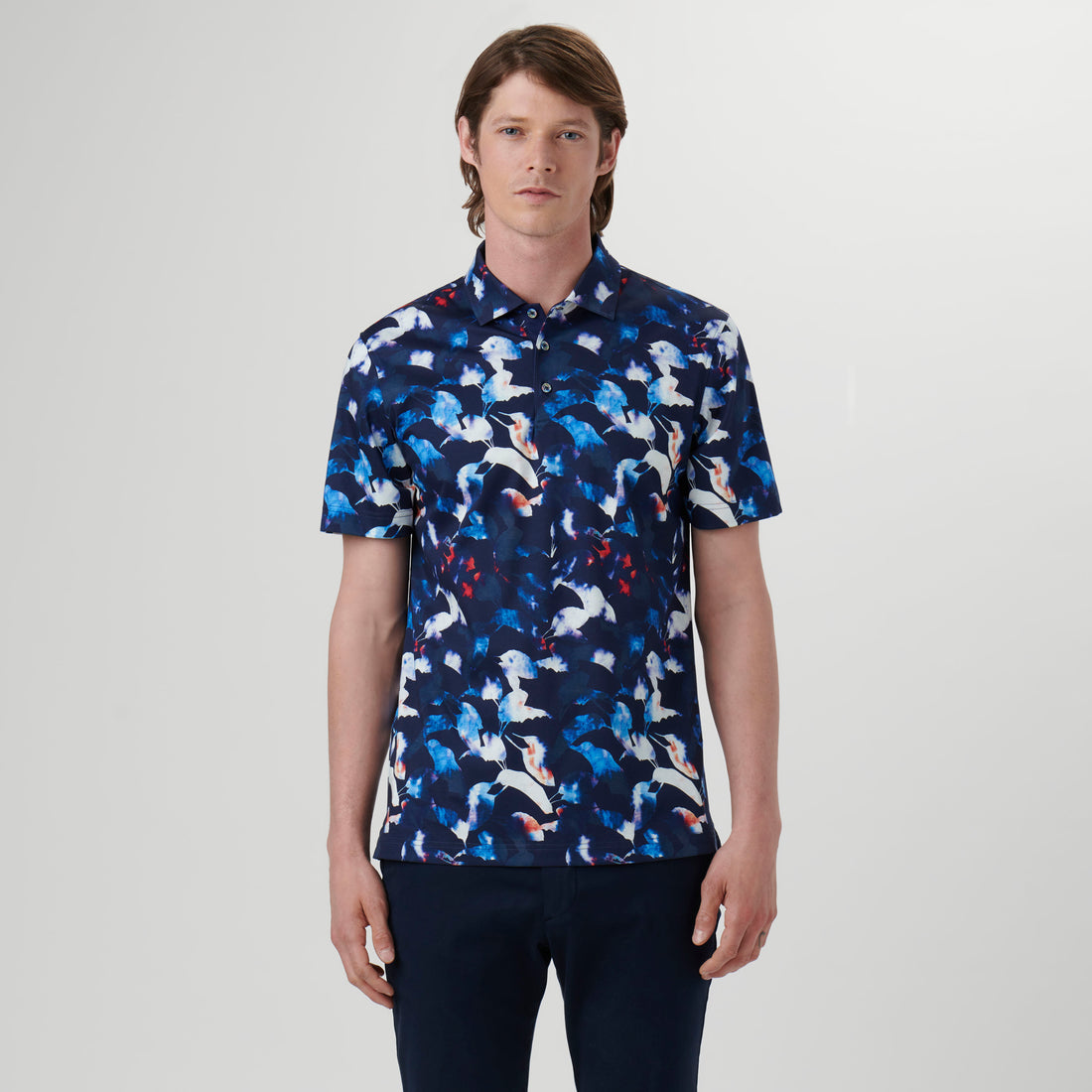 Hendrix Abstract Print Polo Shirt