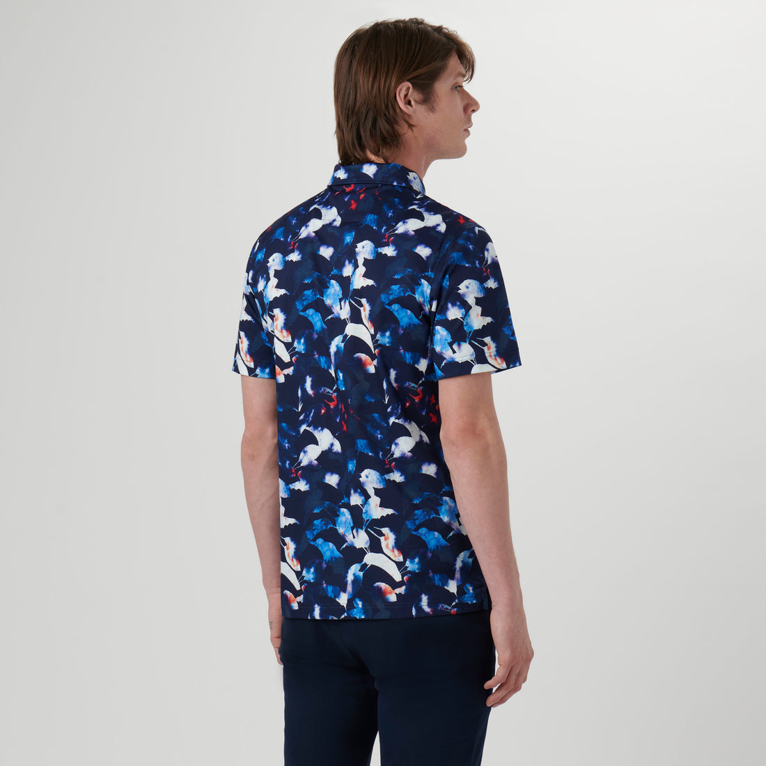 Hendrix Abstract Print Polo Shirt