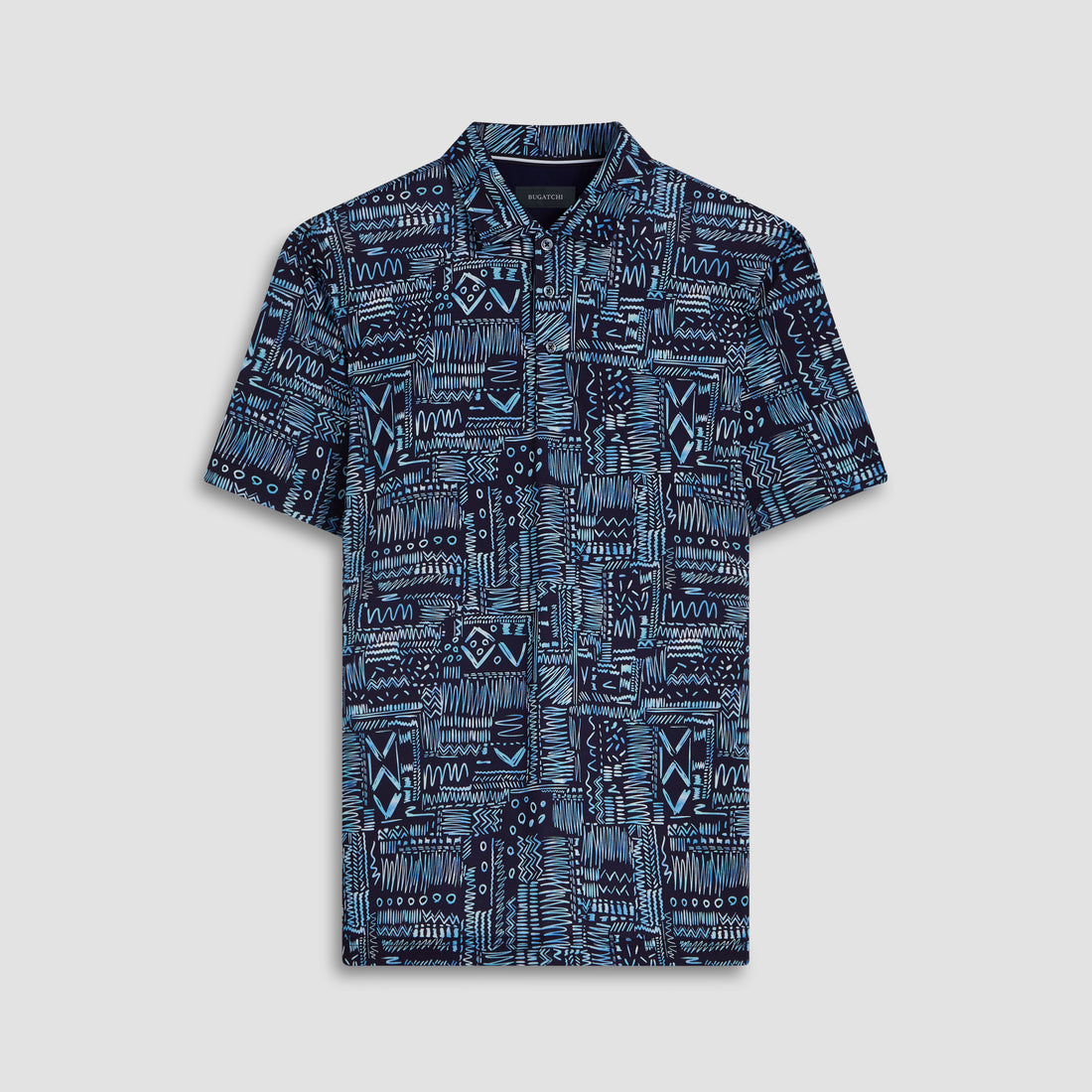 Hendrix Abstract Print Polo Shirt