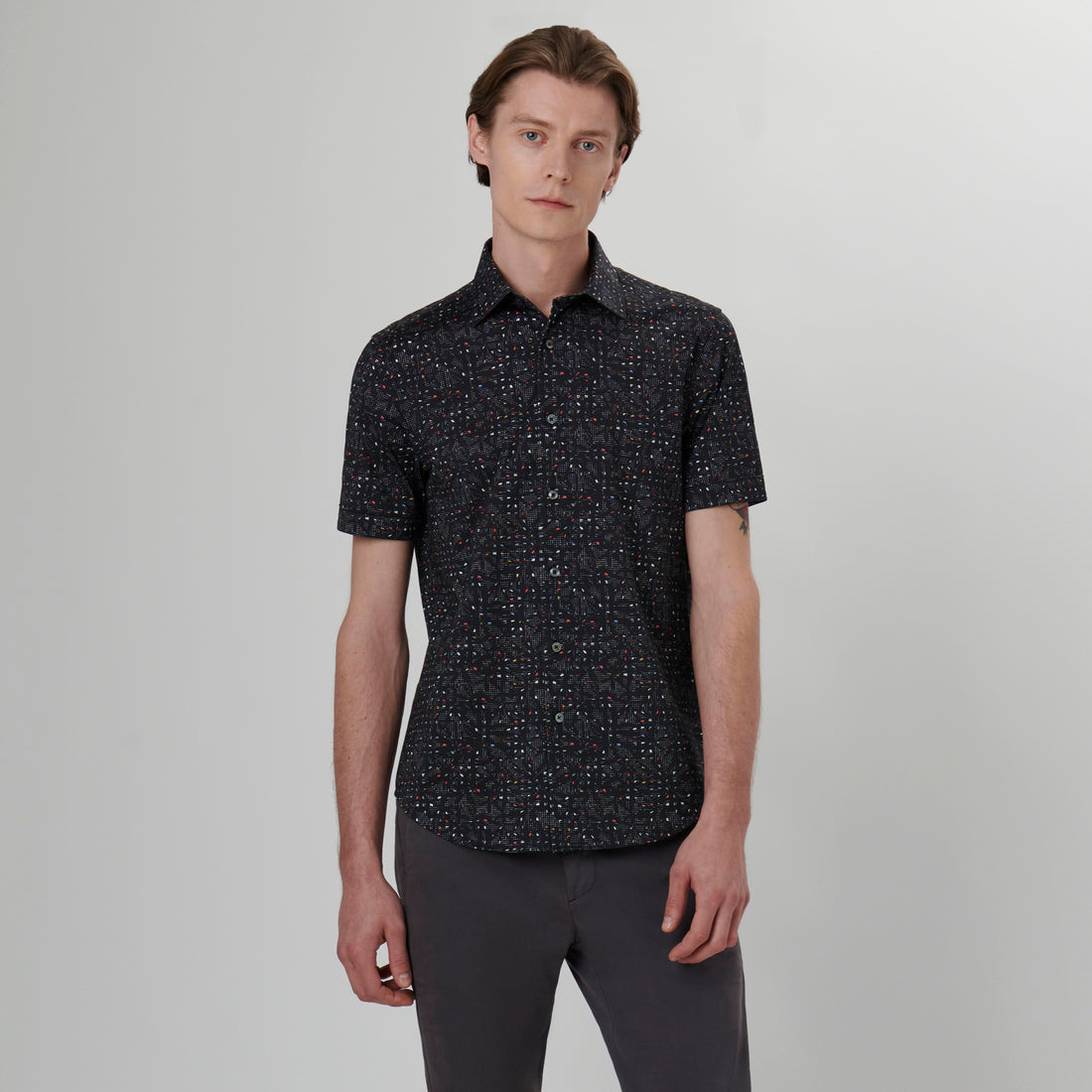 Miles Abstract OoohCotton Short Sleeve Shirt