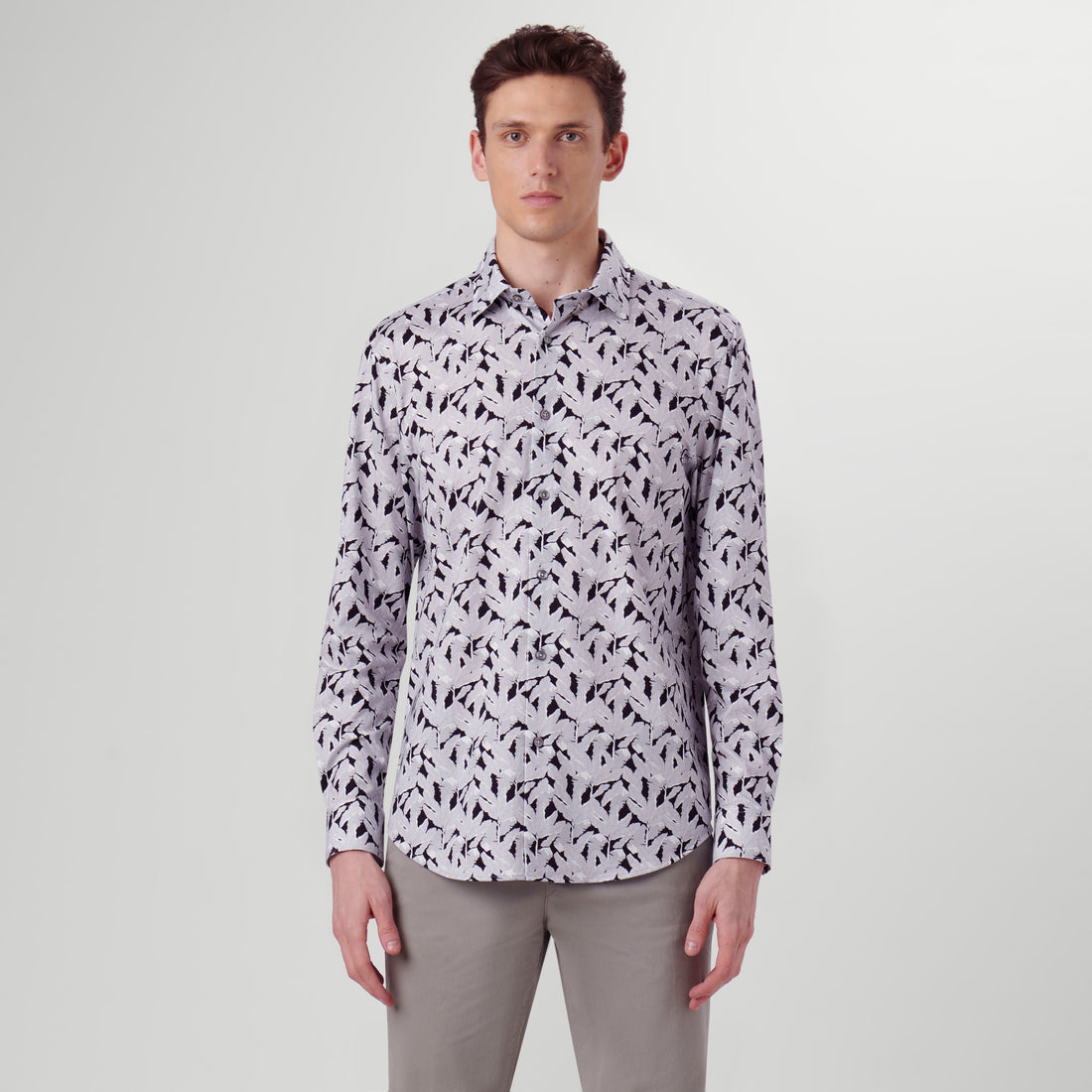 James Leaf Print OoohCotton Shirt