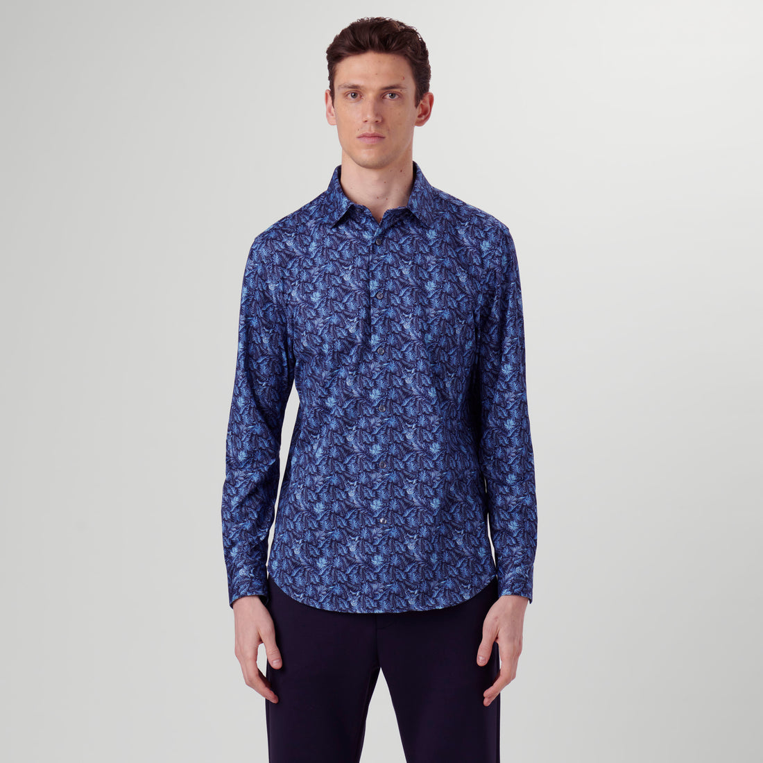 James Leaf Print OoohCotton Shirt