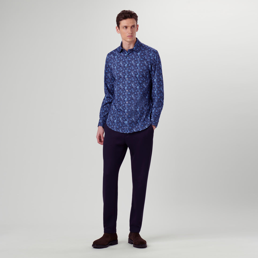 James Leaf Print OoohCotton Shirt