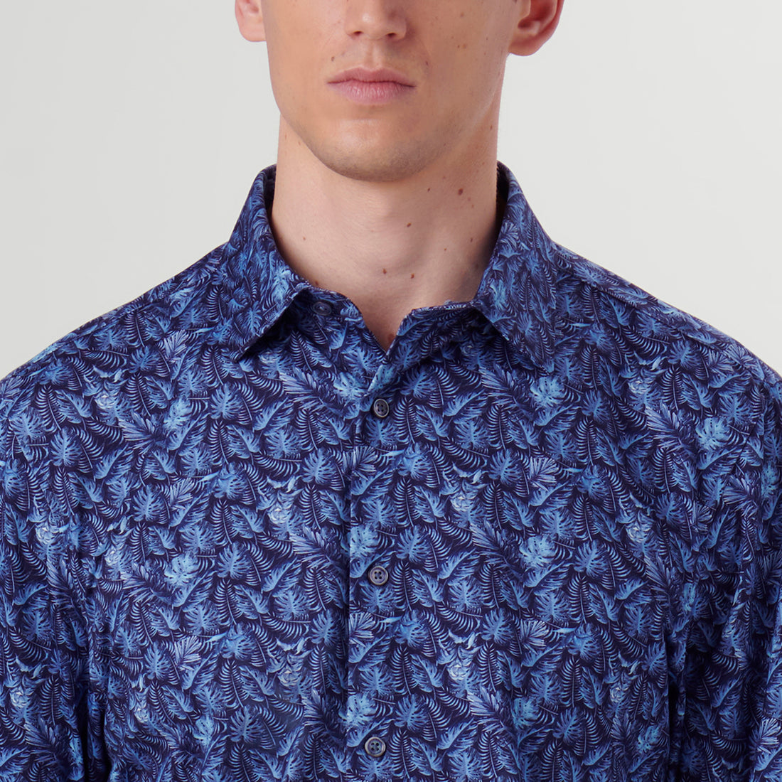 James Leaf Print OoohCotton Shirt