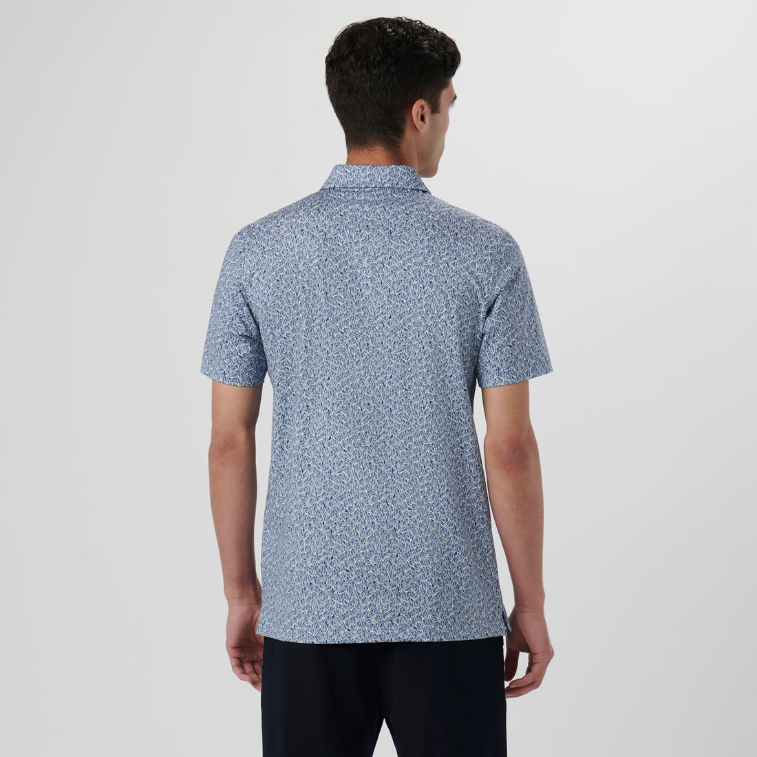 Victor Leaf Print OoohCotton Polo