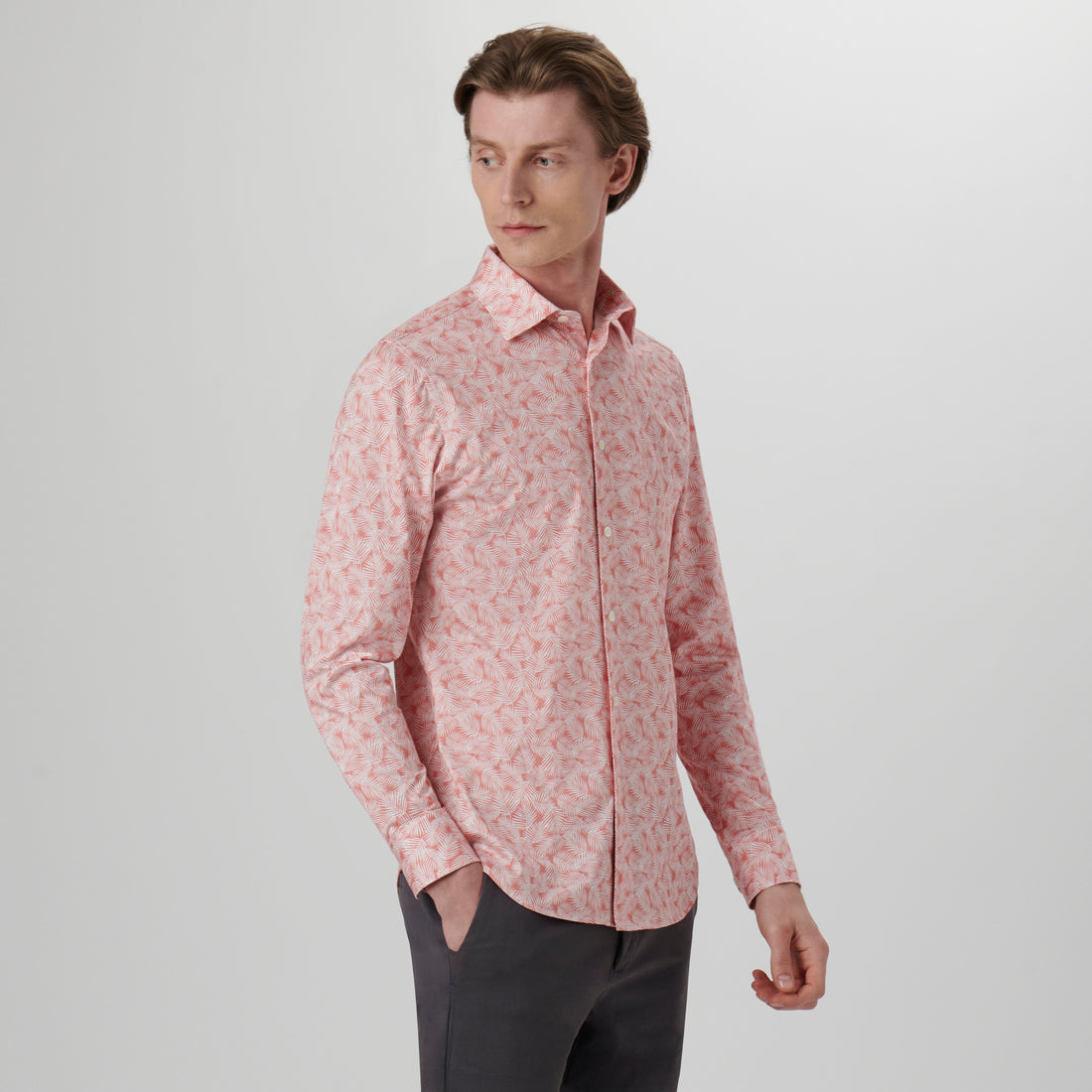 James Leaf Print OoohCotton Shirt