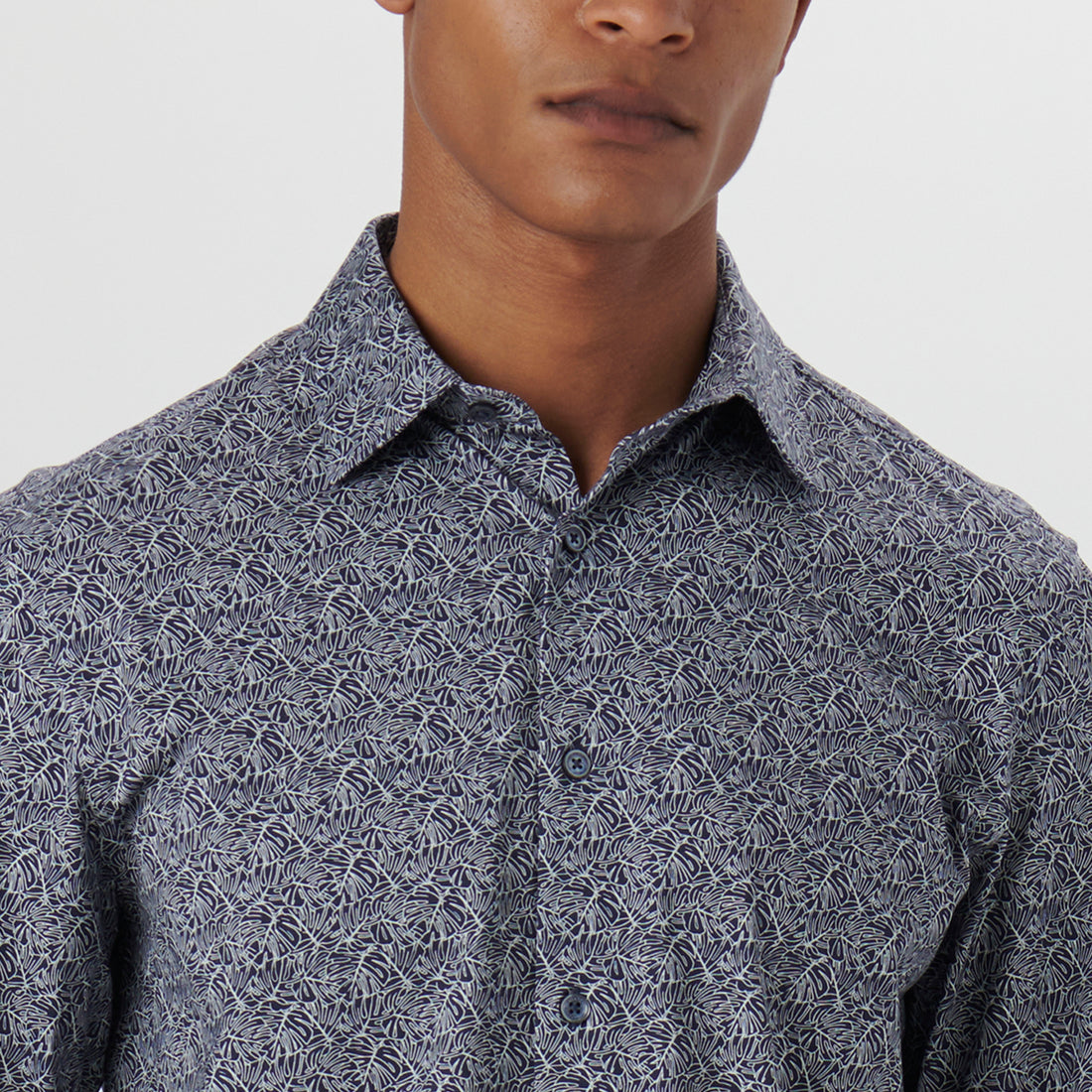 James Leaf Print OoohCotton Shirt