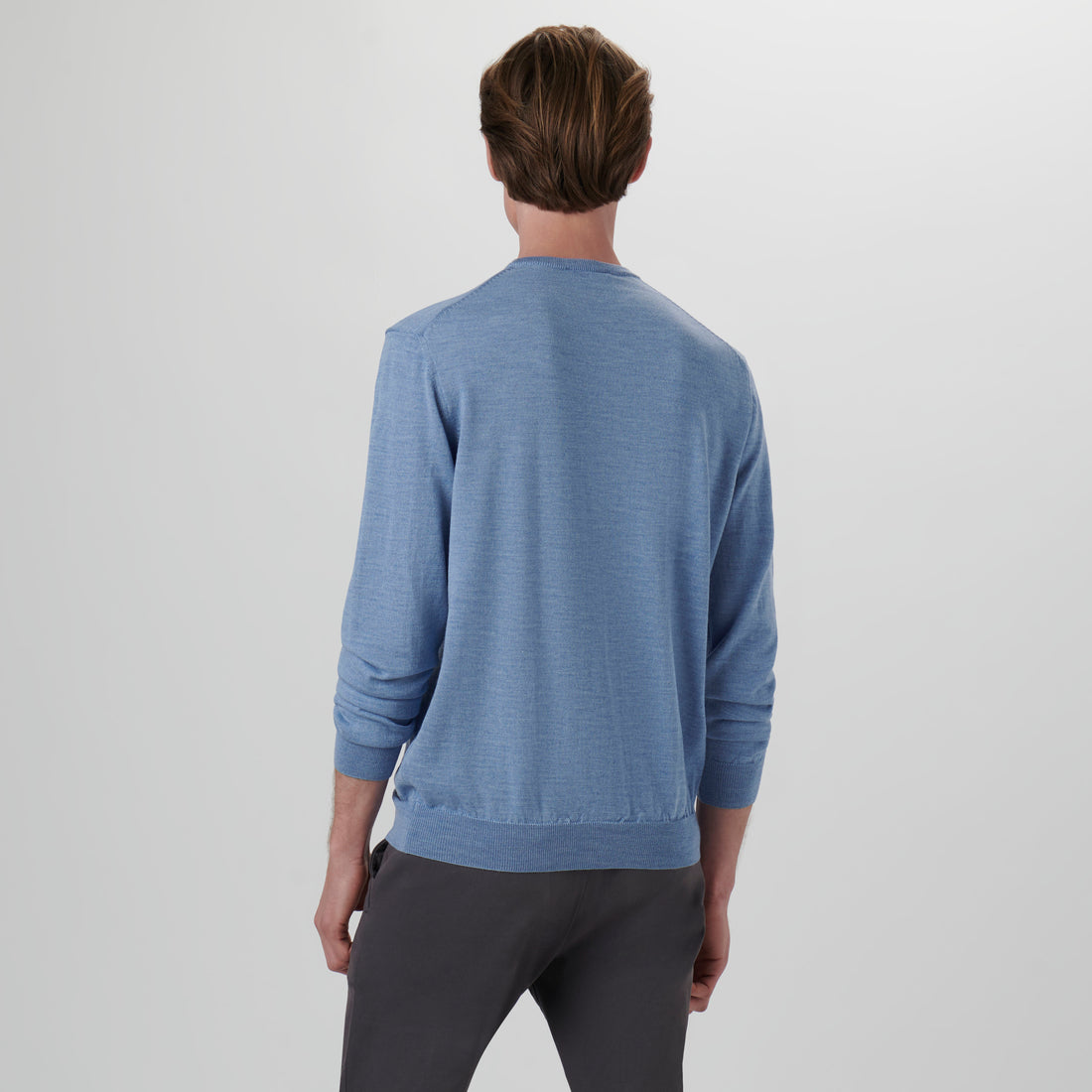 Super Merino Solid Crew Neck Sweater