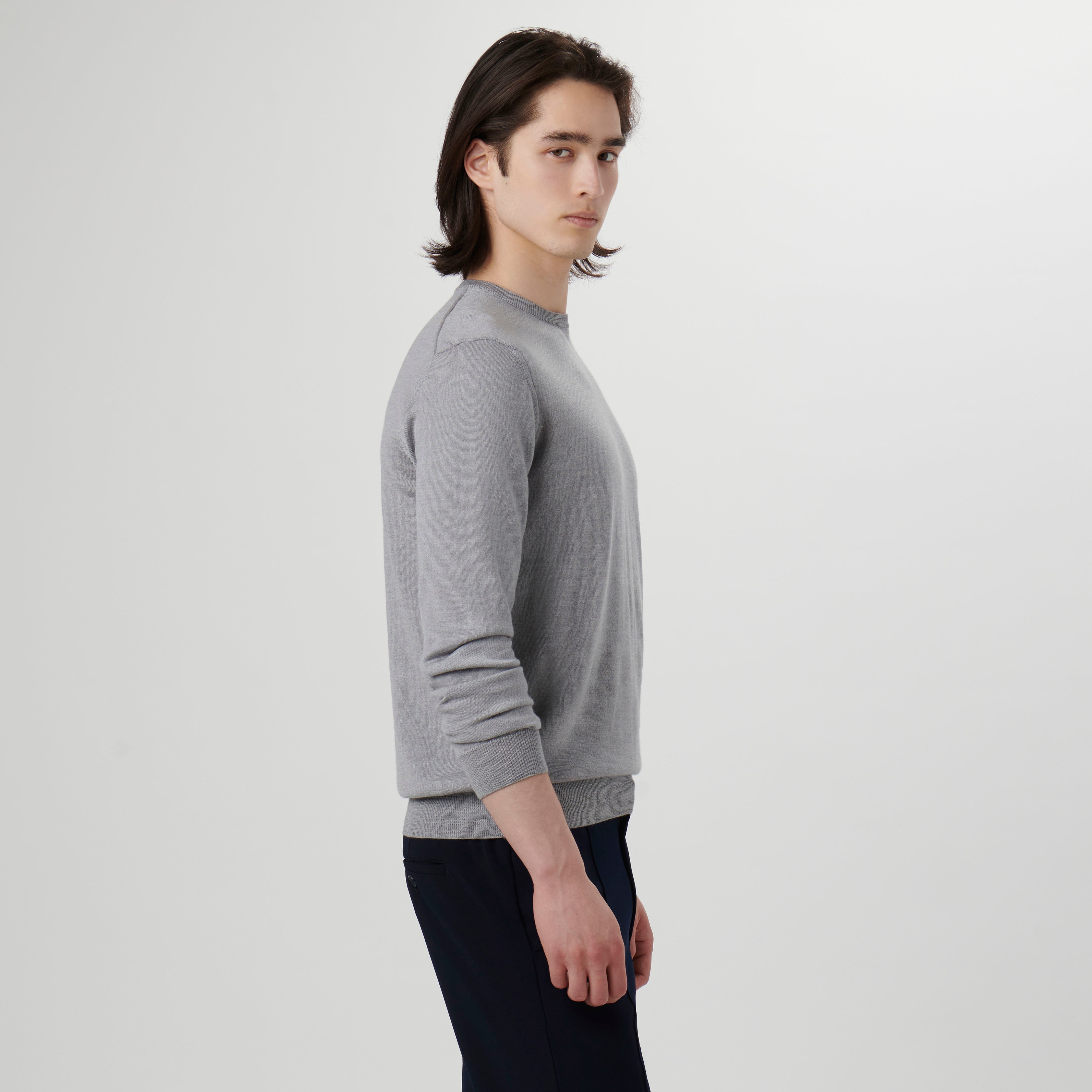 Super Merino Solid Crew Neck Sweater