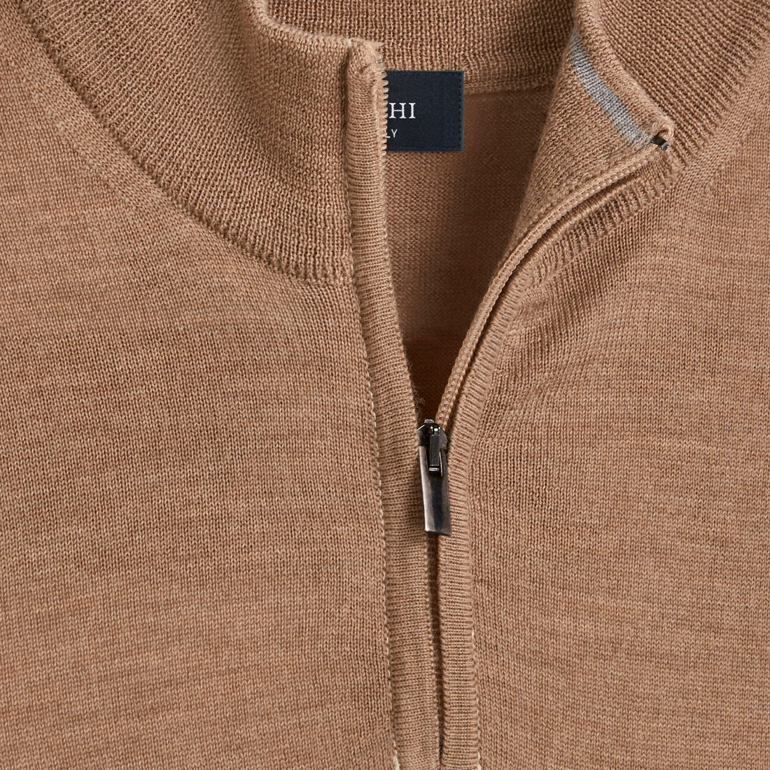 Super Merino Solid Quarter Zip Sweater