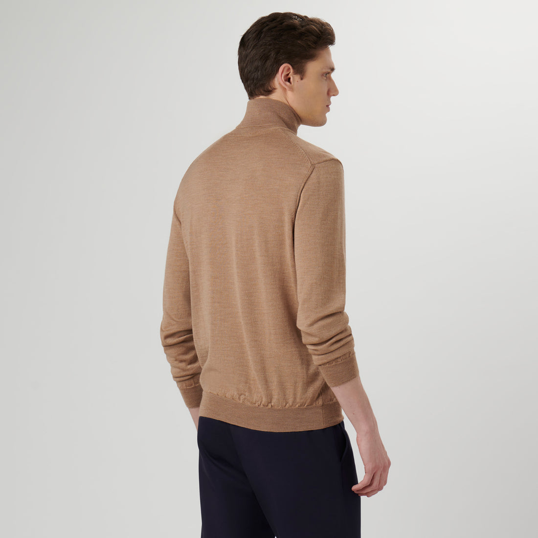 Super Merino Solid Turtleneck Sweater