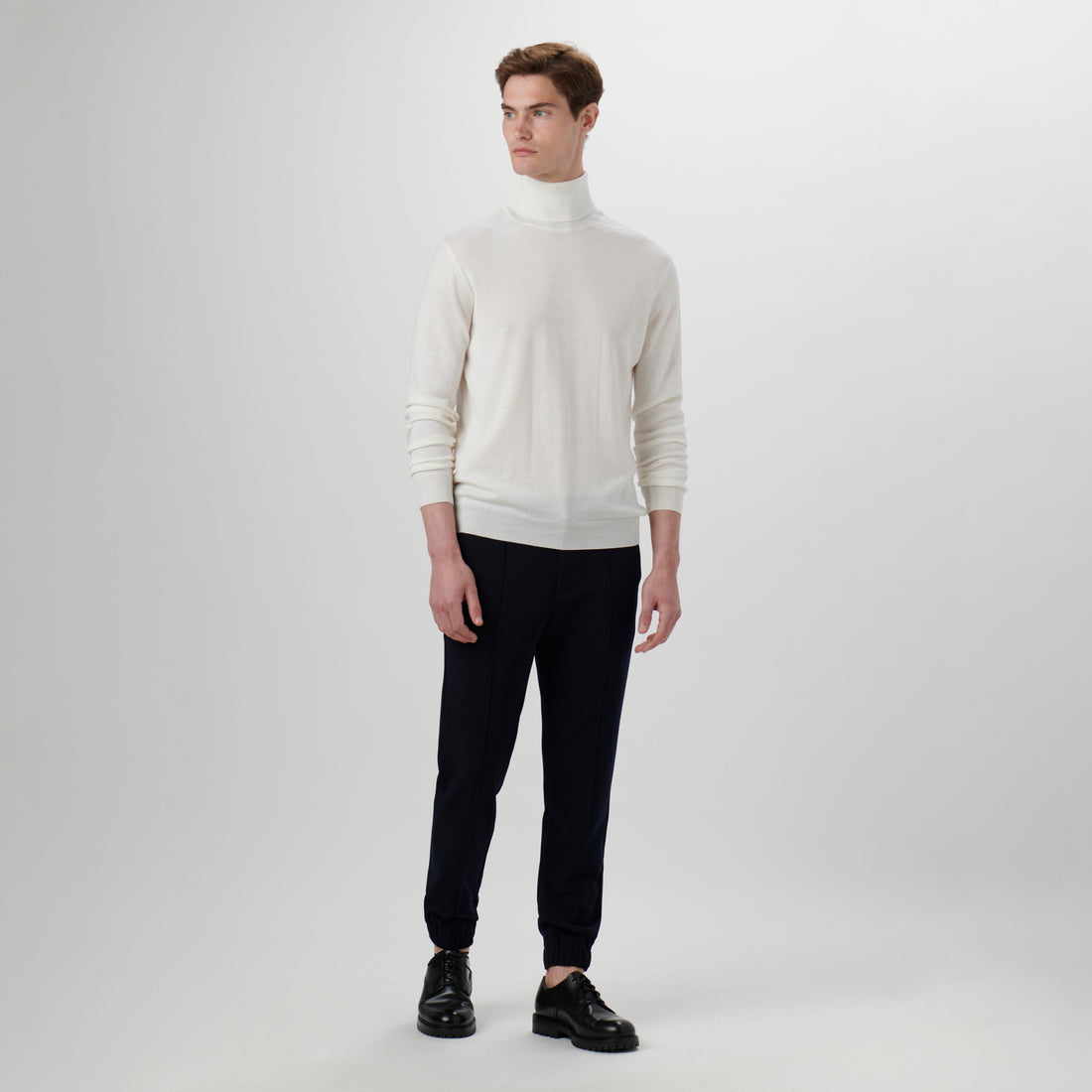 Super Merino Solid Turtleneck Sweater