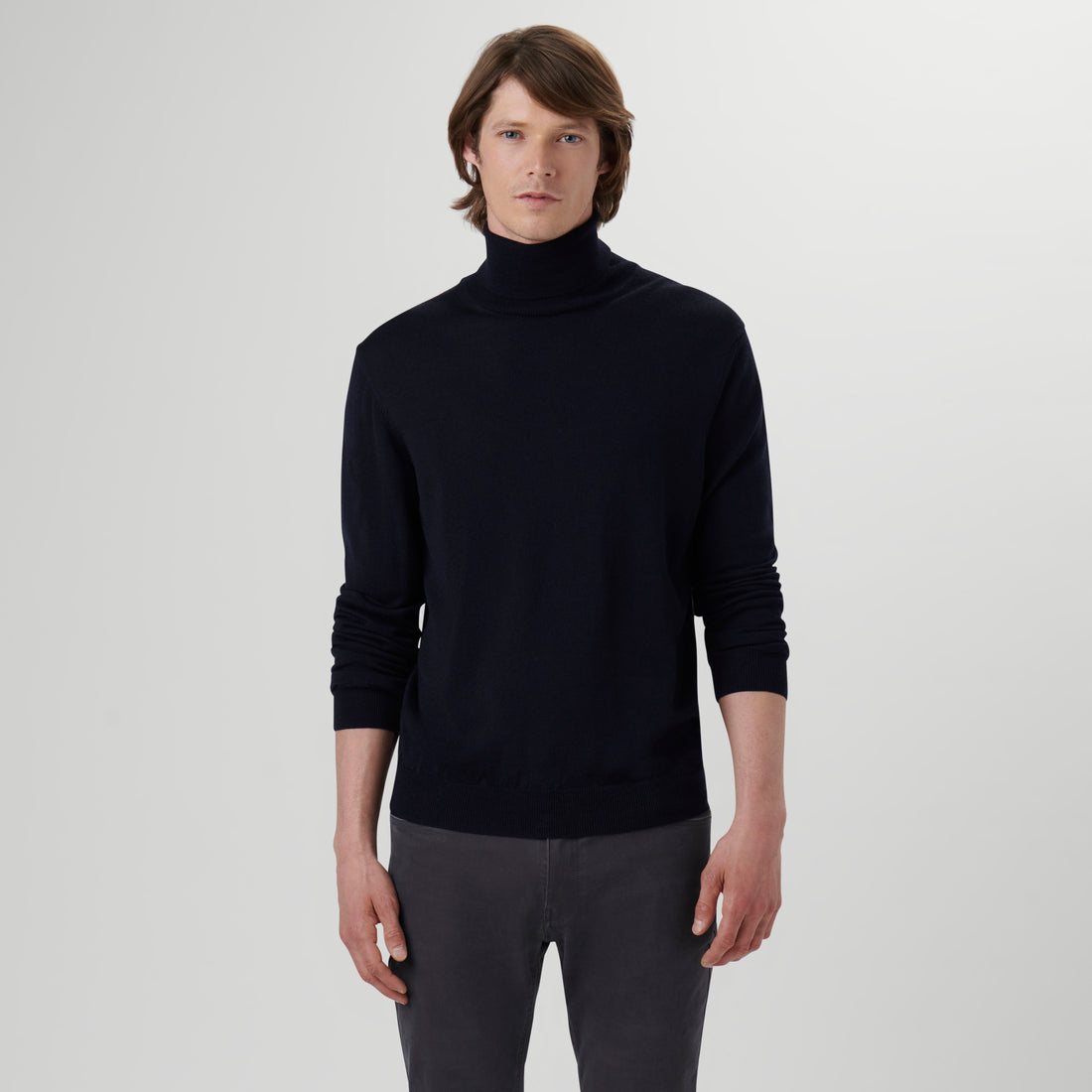 Super Merino Solid Turtleneck Sweater