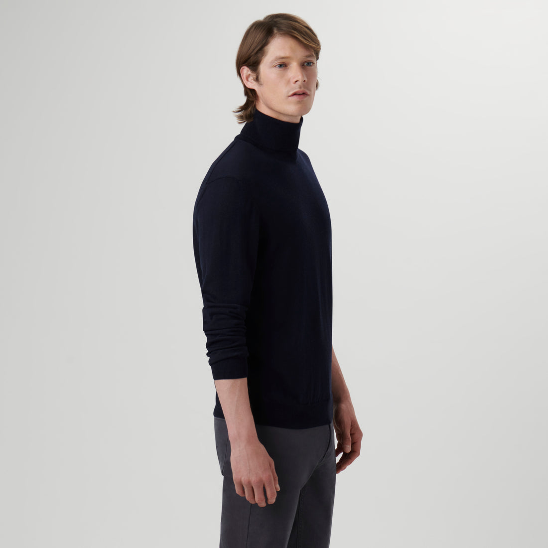 Super Merino Solid Turtleneck Sweater