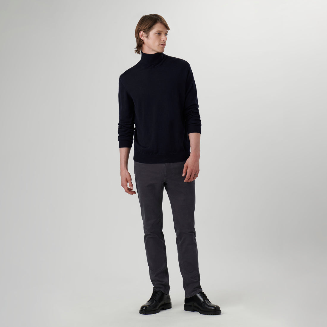 Super Merino Solid Turtleneck Sweater