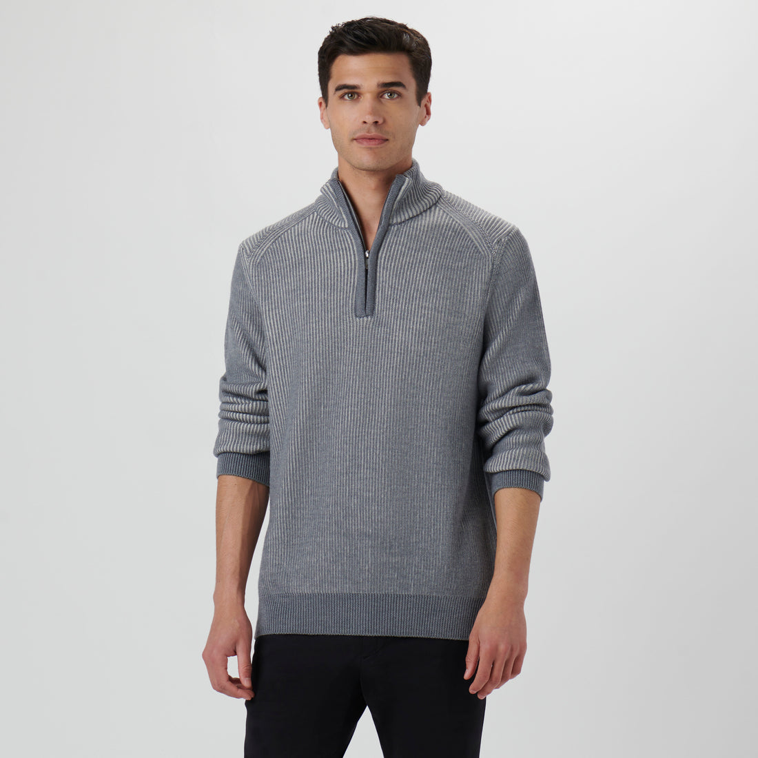 Cable Knit Quarter Zip Sweater