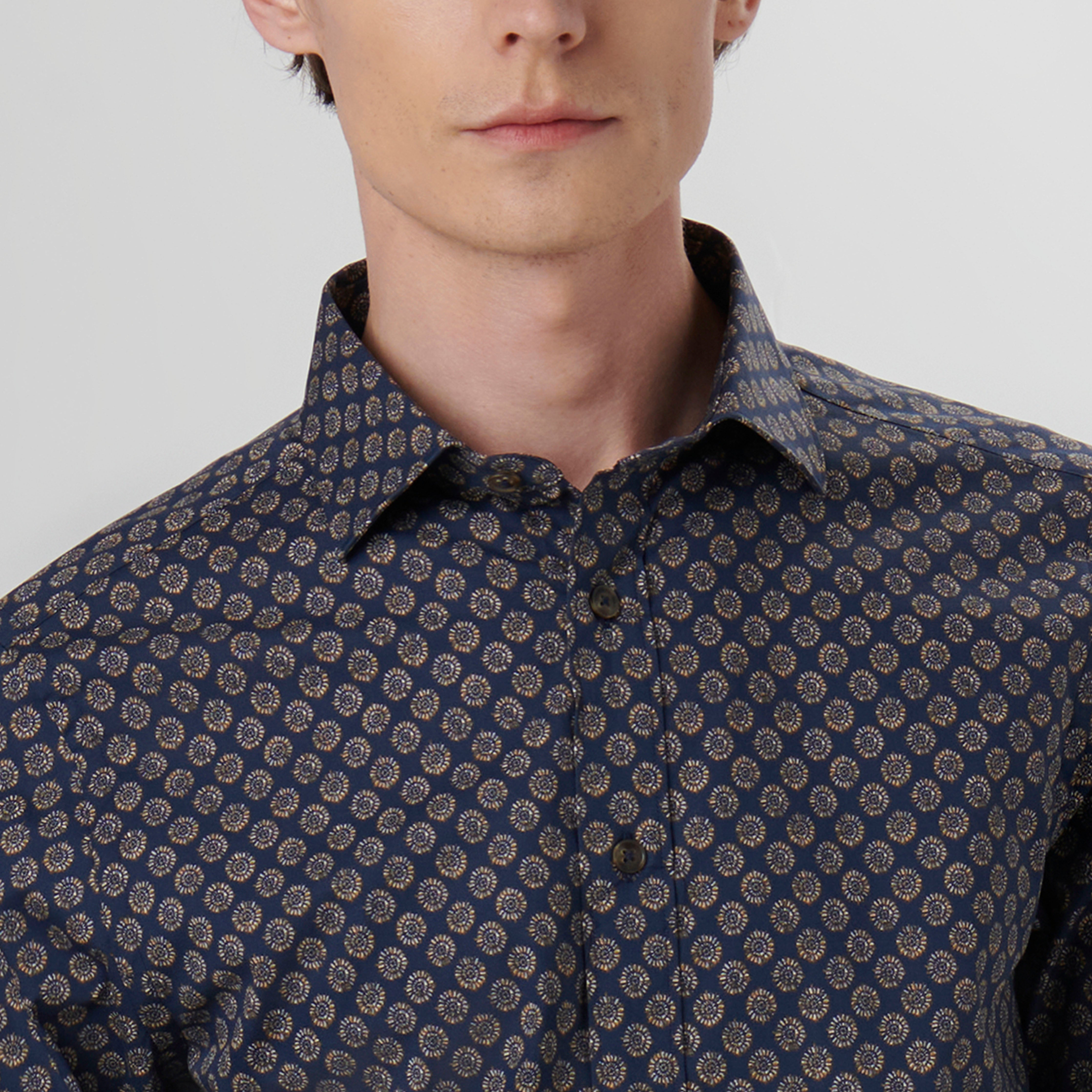 Axel Mandala Print Shirt – BUGATCHI