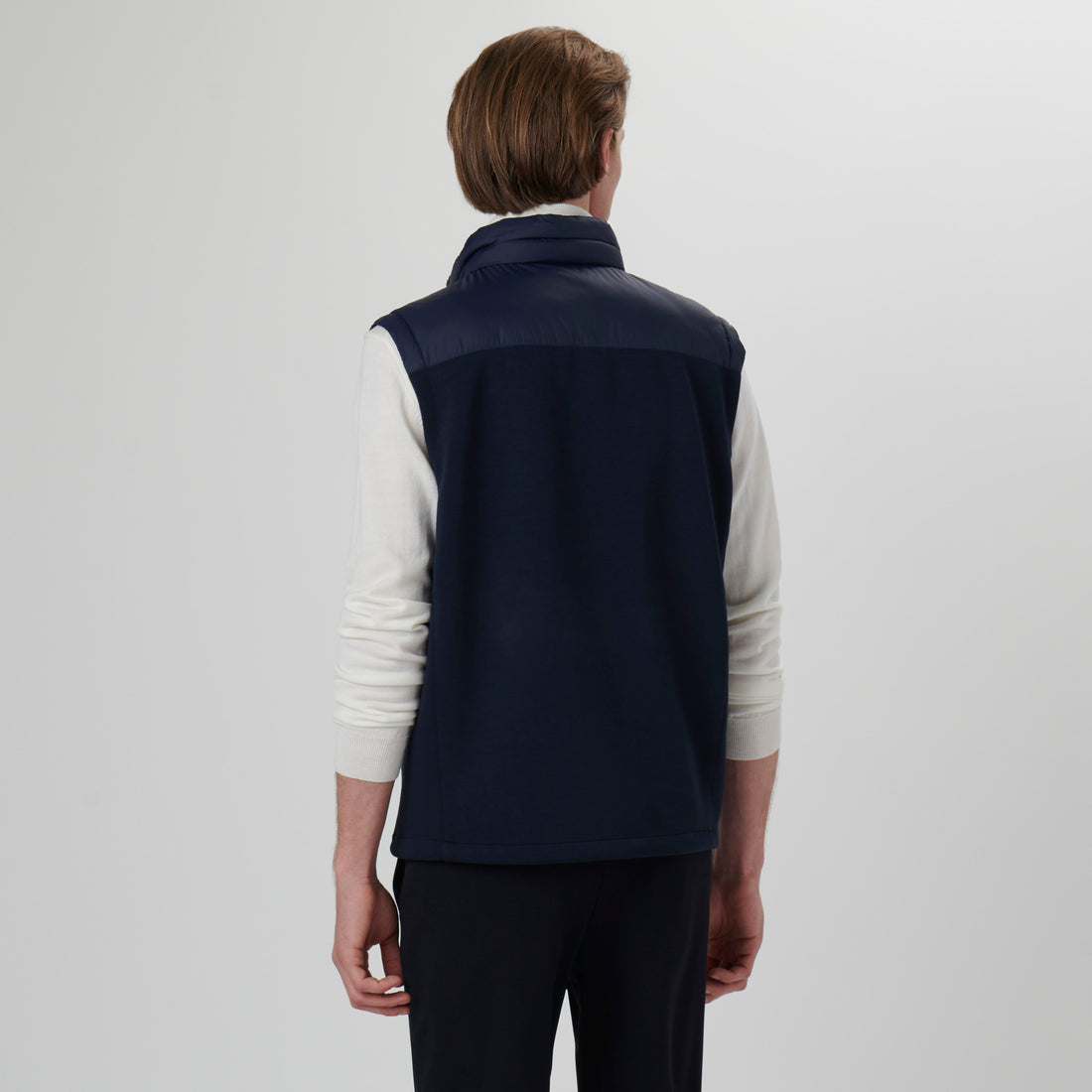 Quilted Vest with Stow-Away Hood