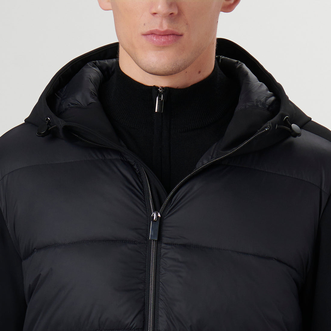 Nylon Puffer Jacket with Hood