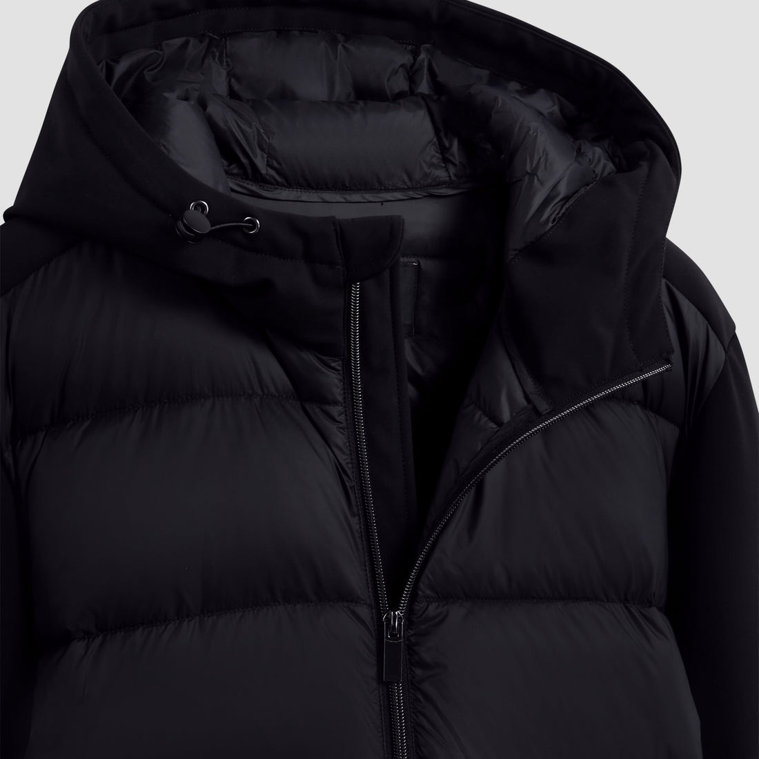 Nylon Puffer Jacket with Hood