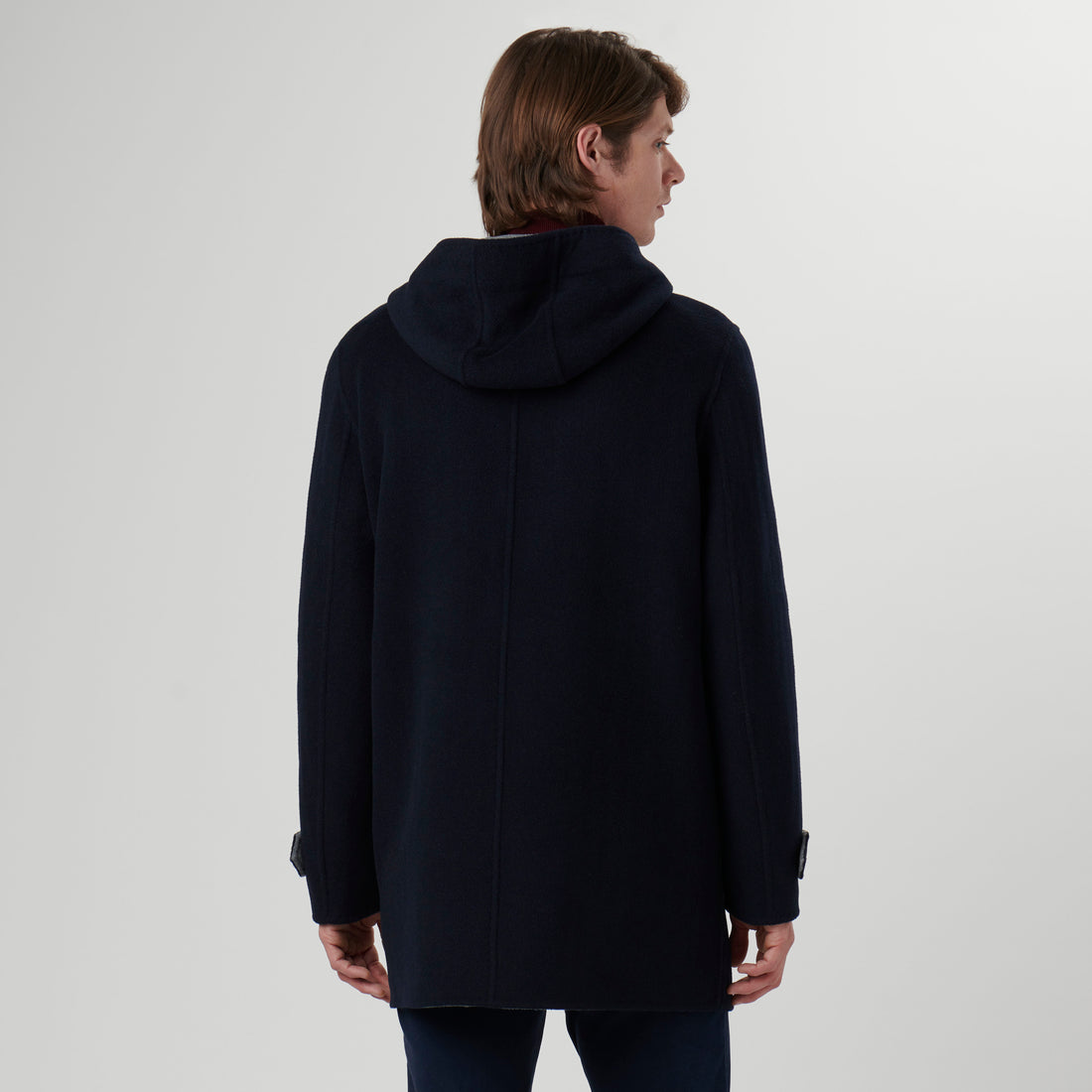 Wool Car Coat with Hood