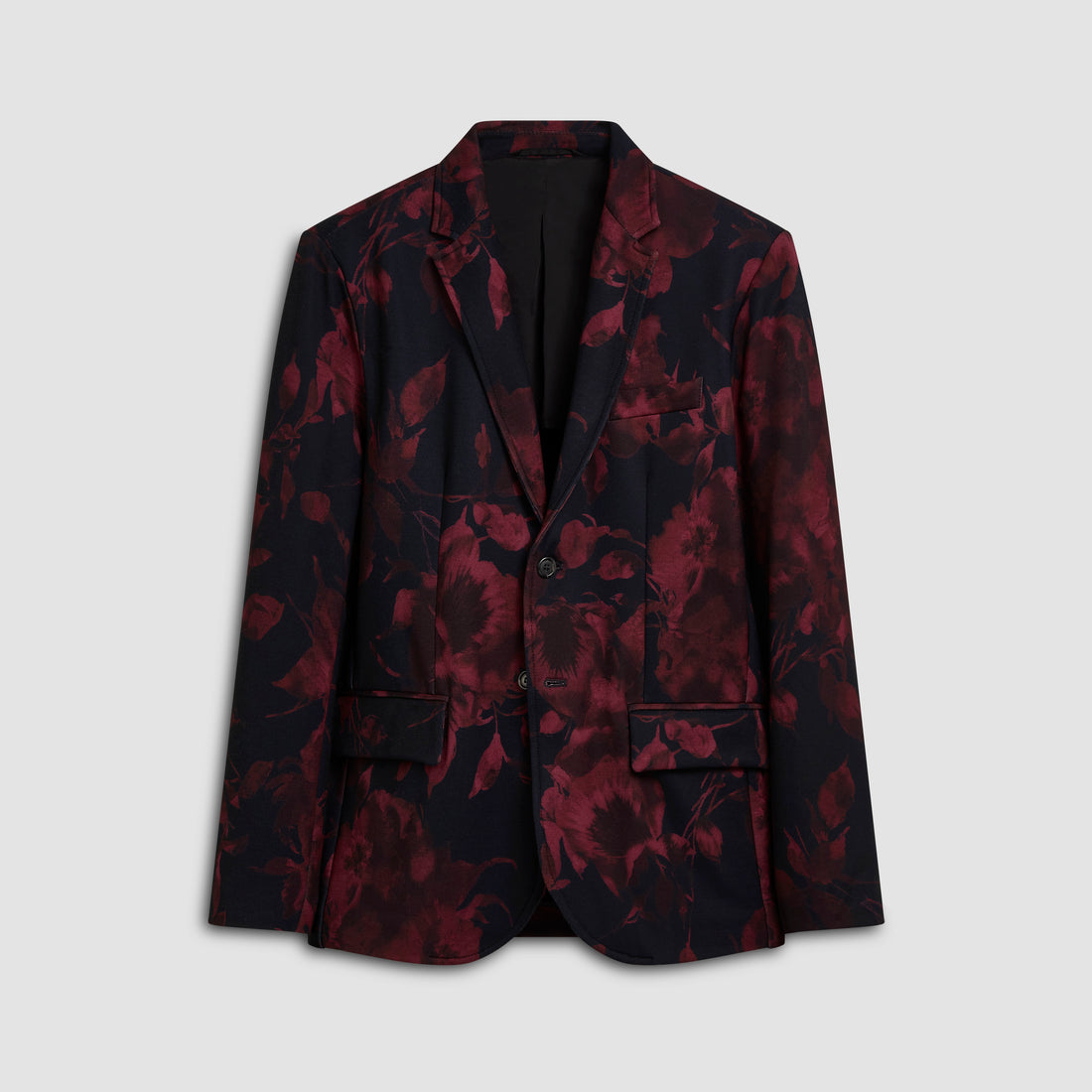 Floral Printed Two Button Blazer