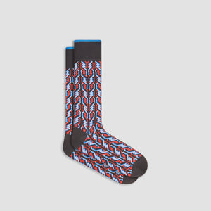 Cable Stripe Mid-Calf Socks