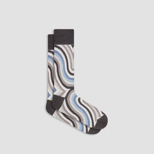 Serpentine Stripe Mid-Calf Socks