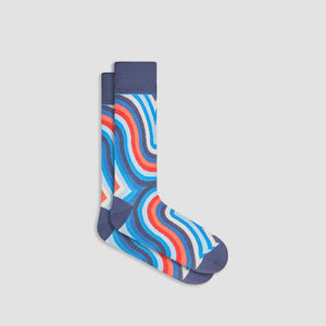 Serpentine Stripe Mid-Calf Socks