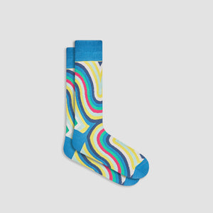 Serpentine Stripe Mid-Calf Socks