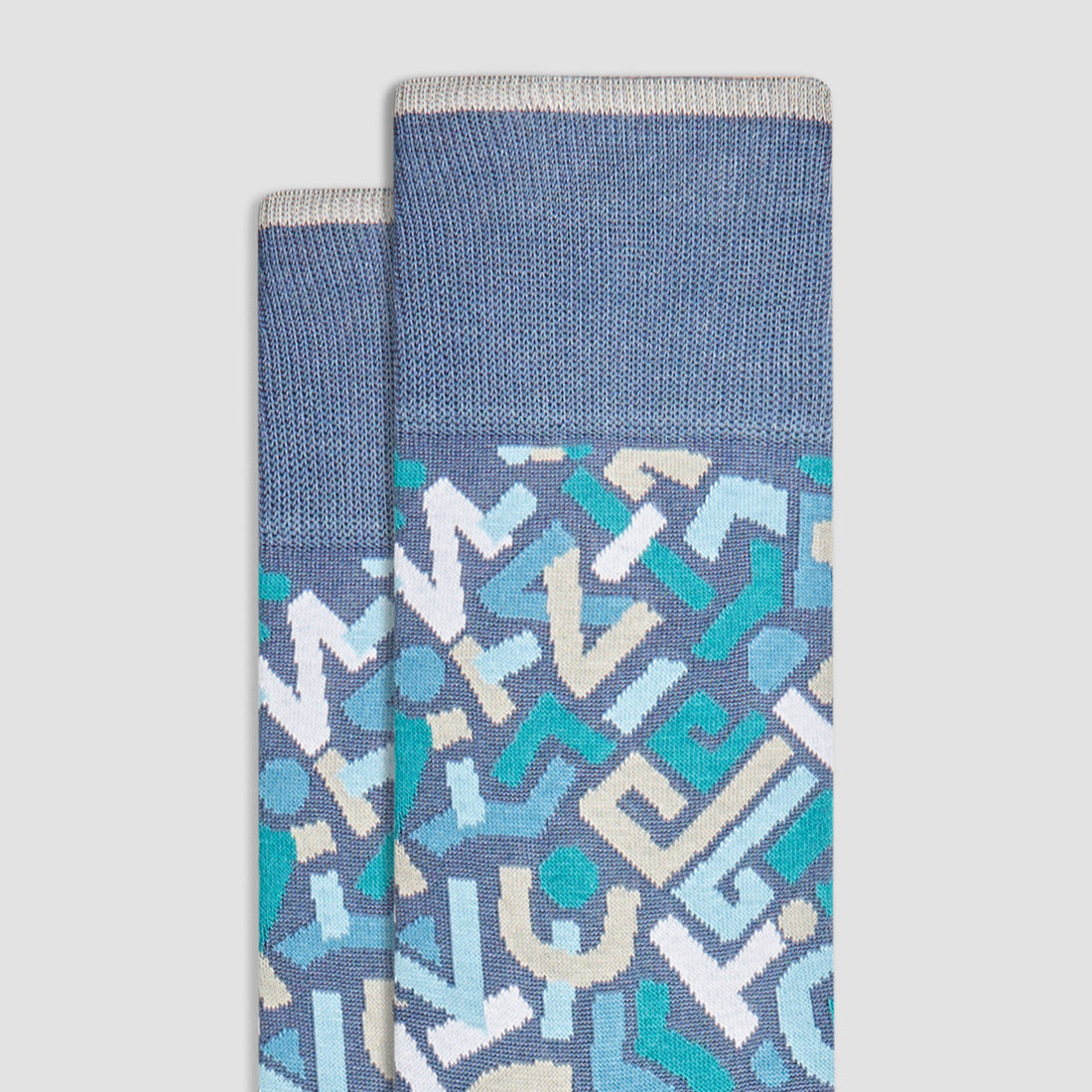 Abstract Mid-Calf Socks