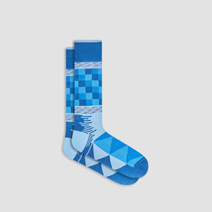 Geometric Mid-Calf Socks