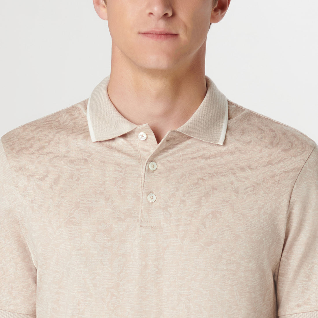 Floral Jacquard Polo