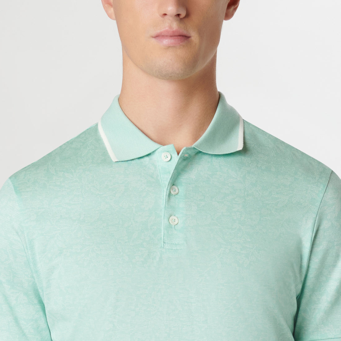 Floral Jacquard Polo