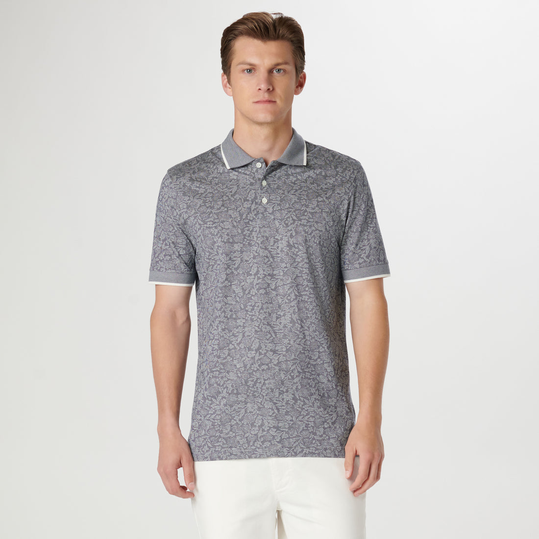 Floral Jacquard Polo